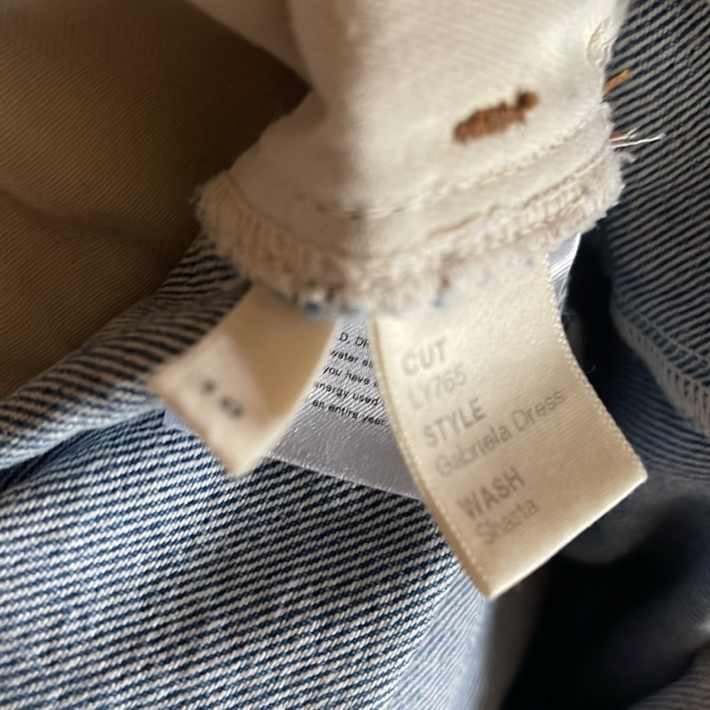 Reformation Gabriela Denim Dress  10 Large - Picture 9 of 10